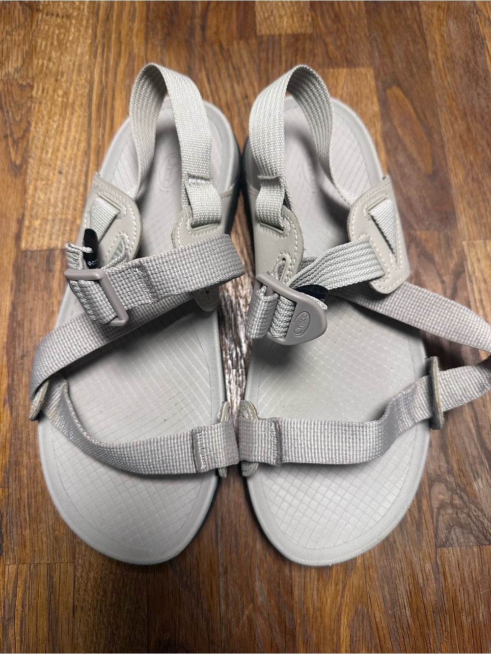 Chaco Women's Light Gray Strappy Sandals